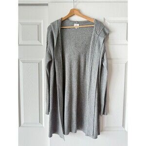 long duster hooded cardigan